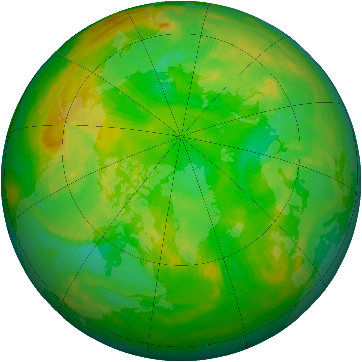Arctic ozone map for 02 July 1981